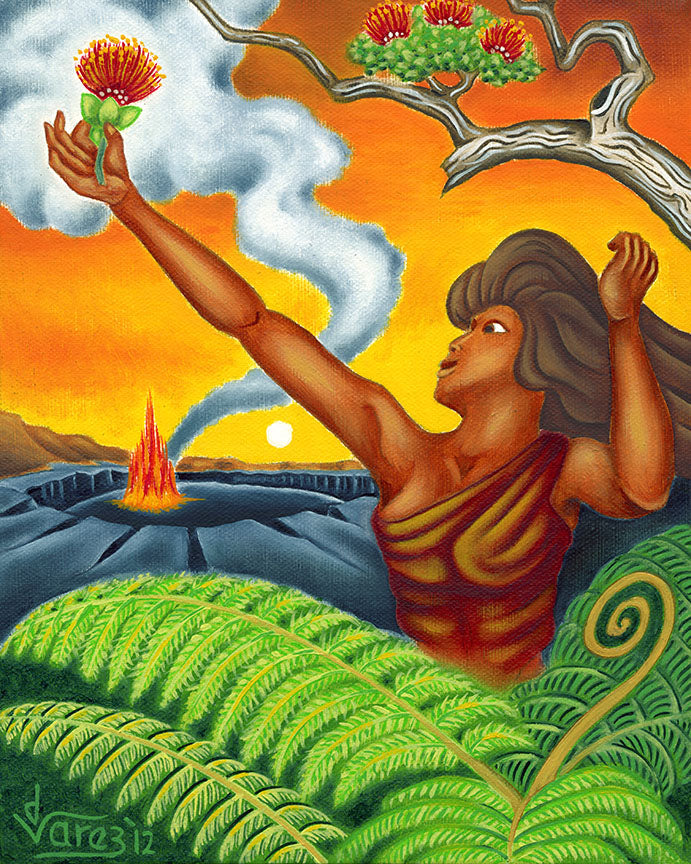 154 Behold the Lehua Blossom by Hawaiʻi Artist Dietrich Varez