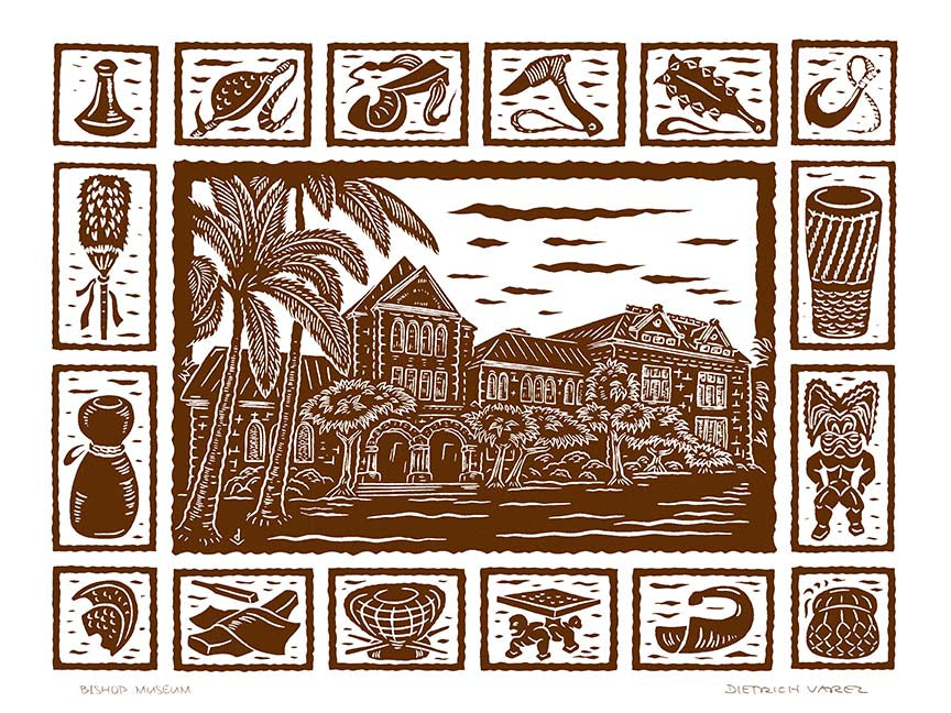 L93 Bishop Museum by Hawaiʻi Artist Dietrich Varez – Dietrich
