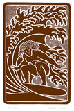 MA20 - HEʻE NALU (Surfing) by Hawaiʻi Artist Dietrich Varez