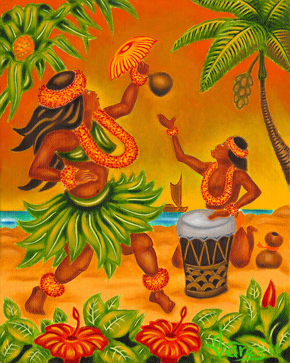 139 Hula by Hawaii Artist Dietrich Varez