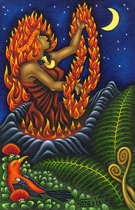 175 Pele and her Lei of Fire by Hawaii Artist Dietrich Varez