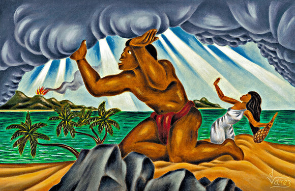 2 Maui Lifting the Sky by Hawaii Artist Dietrich Varez