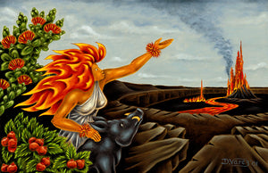 37 Pele and Kamapua'a by Hawaii Artist Dietrich Varez