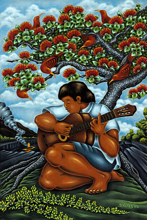 45 Guitar Player by Hawaii Artist Dietrich Varez