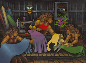 57 Sewing Sisters by Hawaii Artist Dietrich Varez