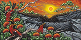 76 Volcano Sunset by Hawaii Artist Dietrich Varez