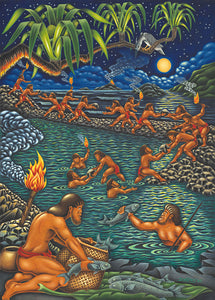 78 Menehune Fishpond by Hawaii Artist Dietrich Varez