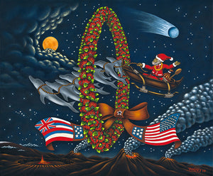 79 Volcano Christmas by Hawaii Artist Dietrich Varez