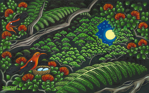 83 'I'iwi Nest by Hawaii Artist Dietrich Varez