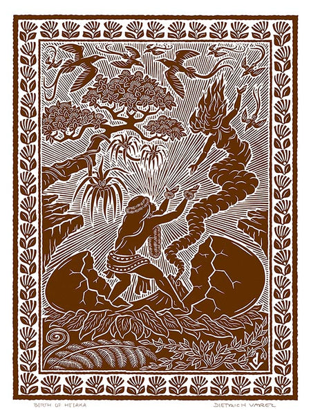 L115 Birth of Hiʻiaka by Hawaiʻi Artist Dietrich Varez – Dietrich