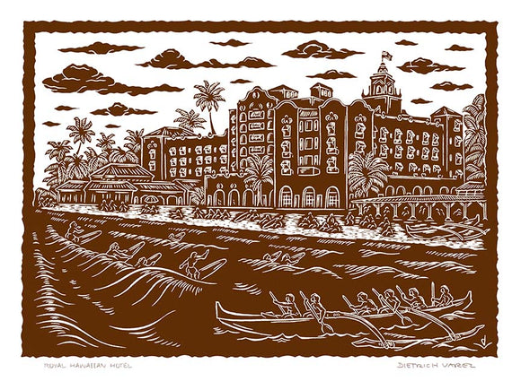 L96 Royal Hawaiian Hotel by Hawaii Artist Dietrich Varez