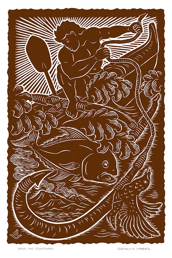 M39 Maui the Fisherman by Hawaii Artist Dietrich Varez