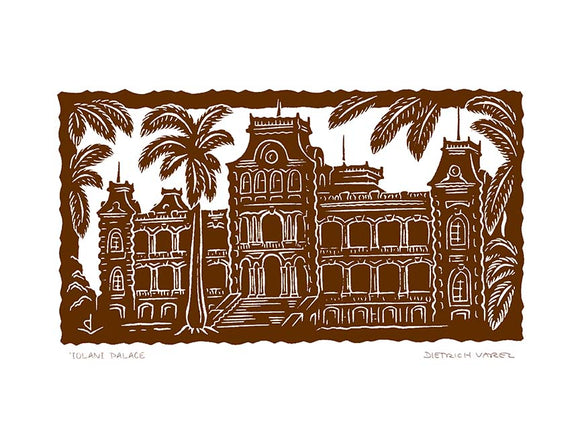 P16 Iolani Palace by Hawaii Artist Dietrich Varez